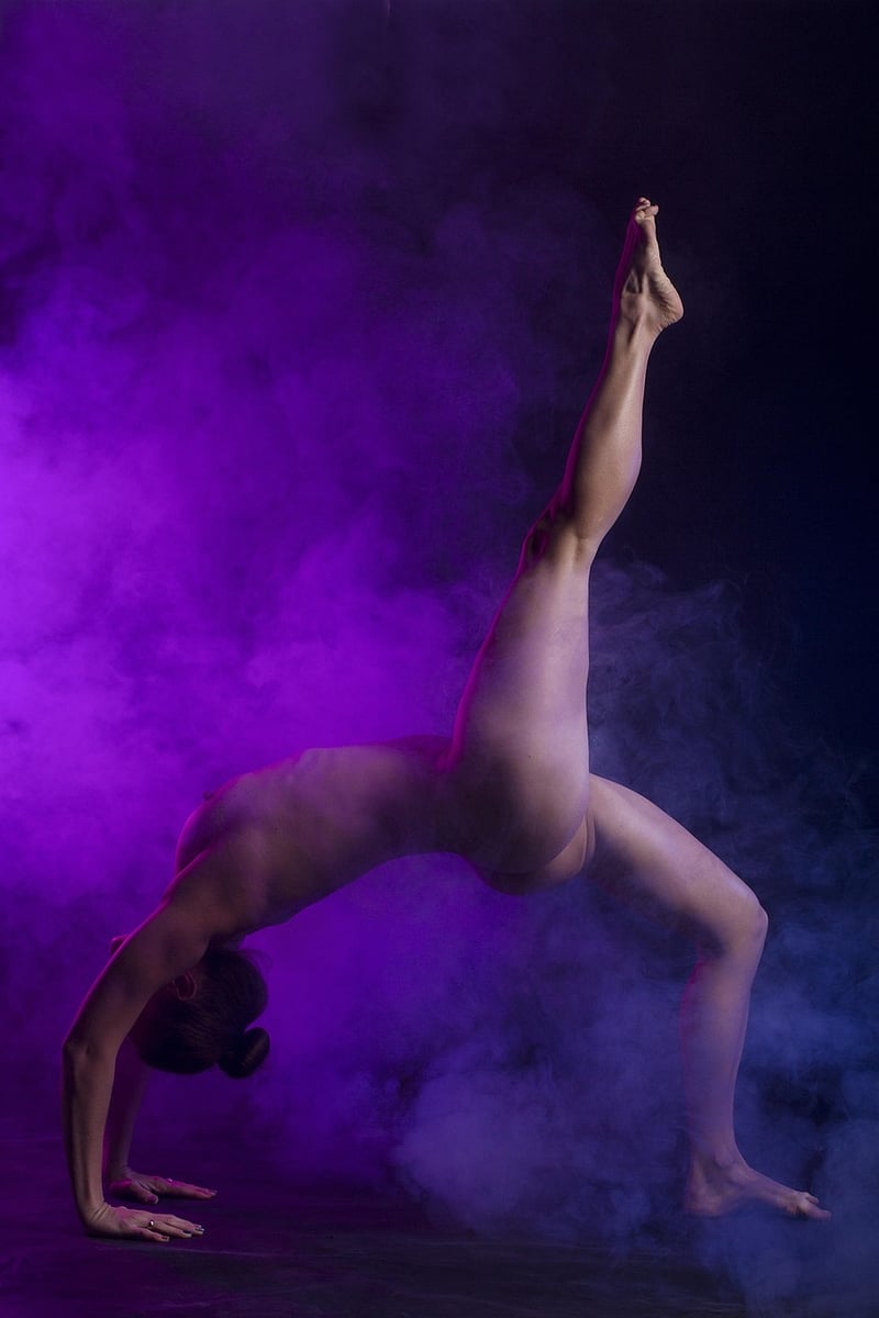Woman practicing yoga